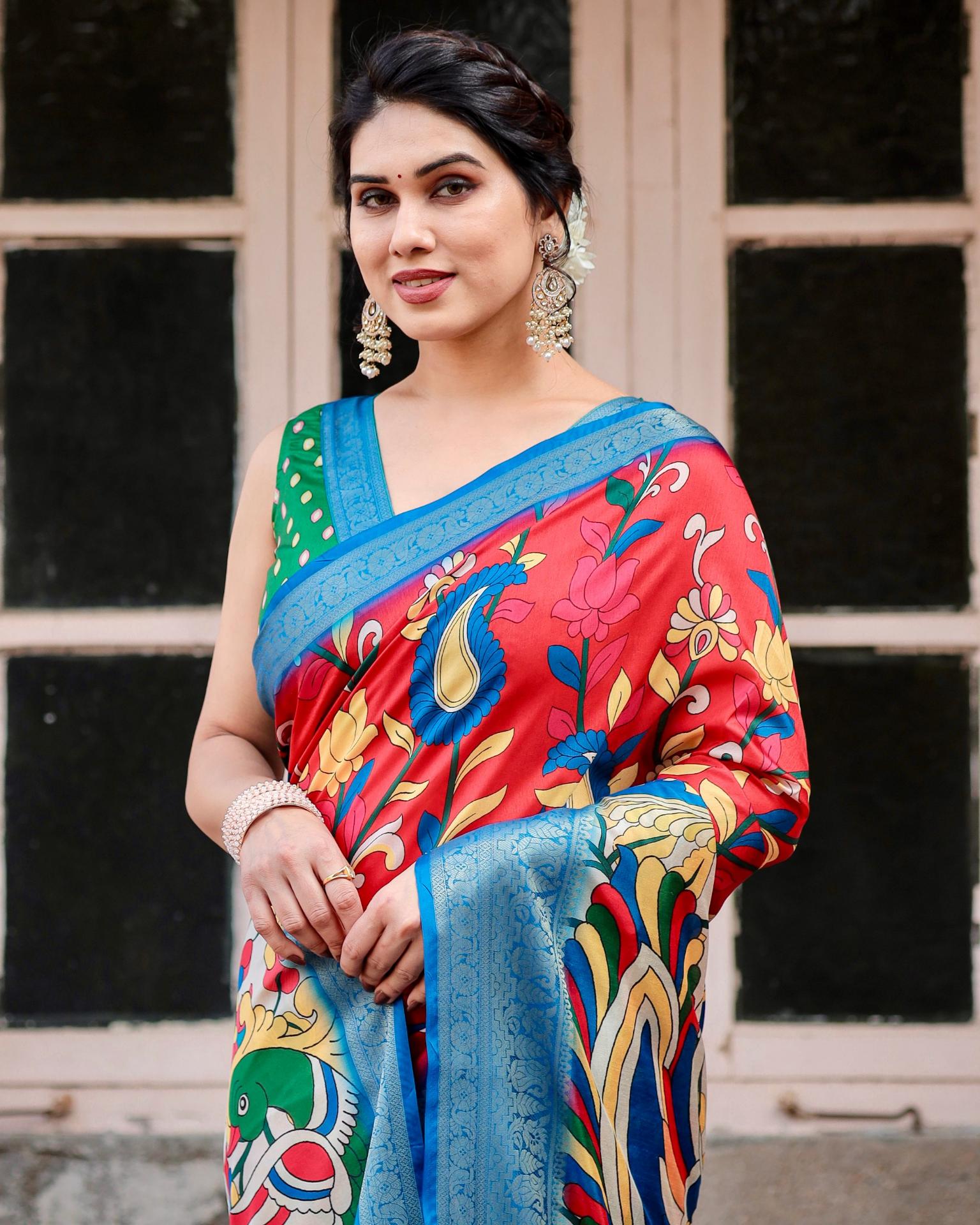 Digital Print Silk sarees