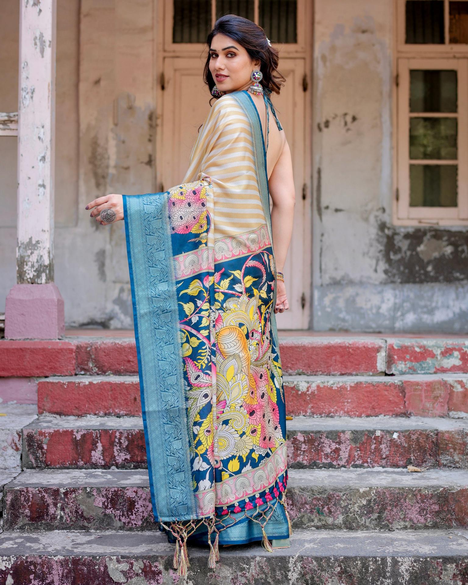 Indian Printed Silk sarees