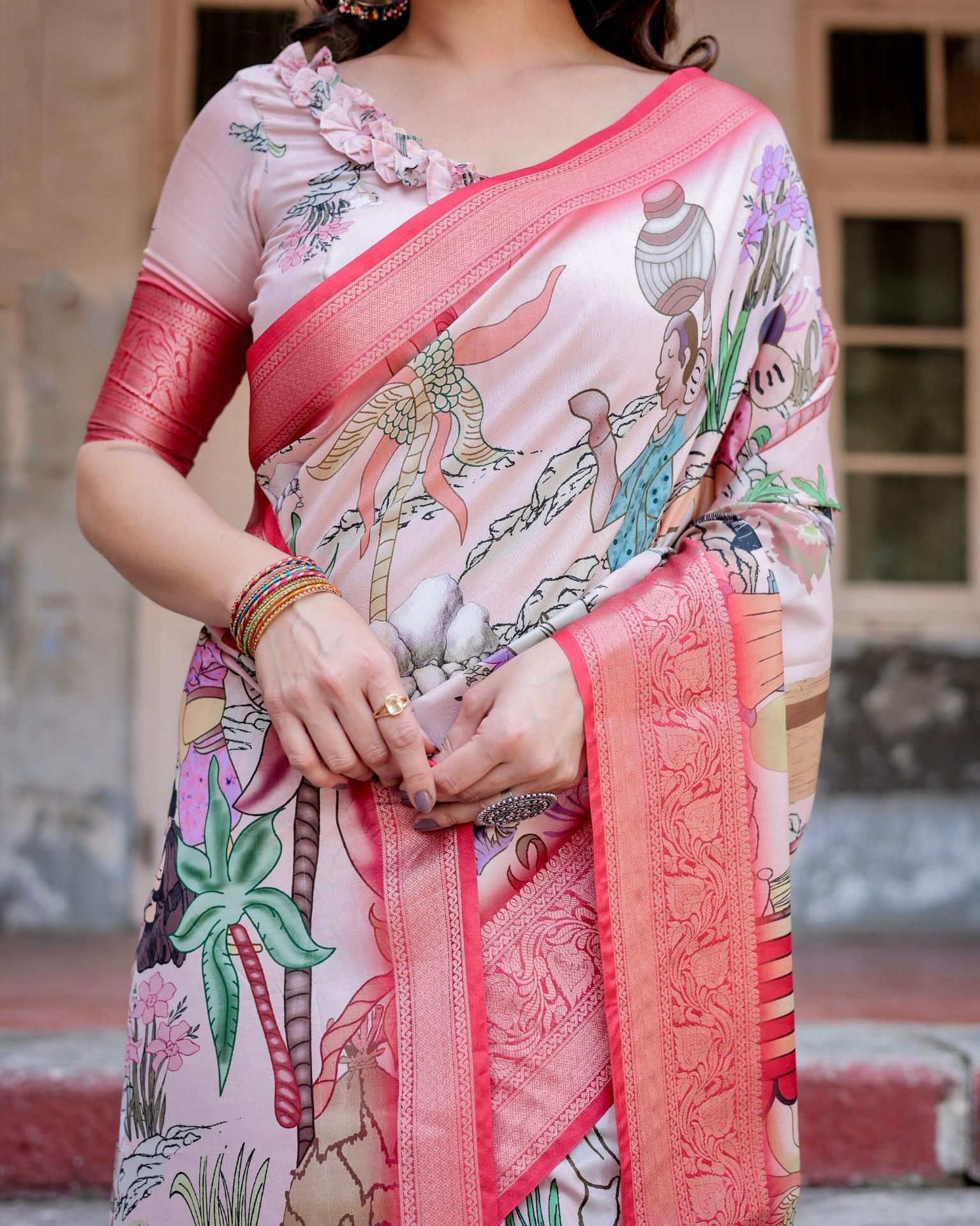 Digital printed silk sarees online