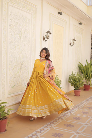 New Yellow Gown design