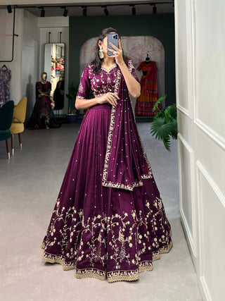 Wine color vichitra silk choli price