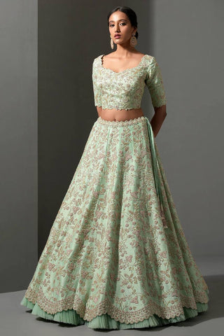 Sequins work fancy lehenga choli for women