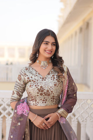  Sequins Embroidered work blouse