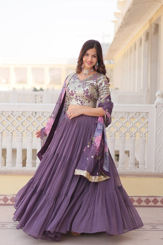  Lavender Lehenga