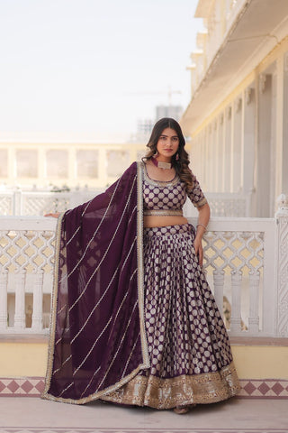 wine lehenga bridal