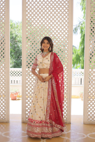 off white lehenga choli, ghagra choli