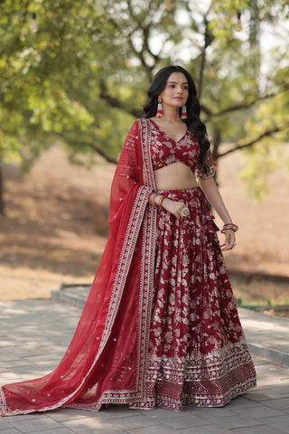 Buy Pakistani Lehenga Choli Online USA maroon