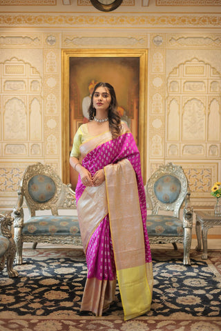 Pink Color Saree