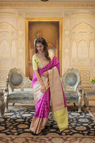 Pink Color Saree