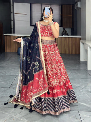 Red Chaniya Choli for Navratri