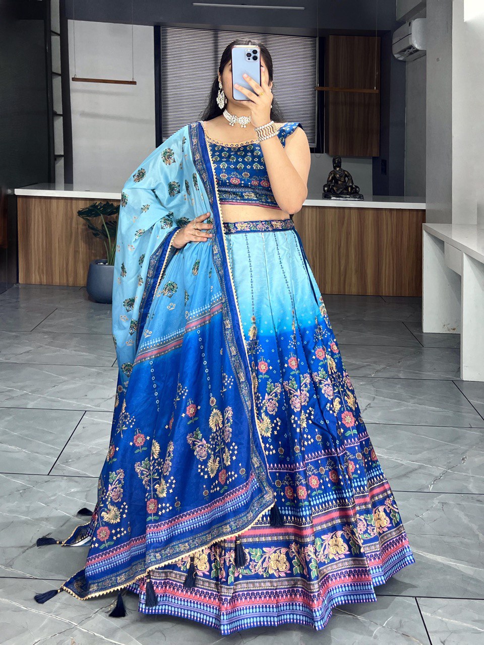 Sky Chaniya Choli for Navratri