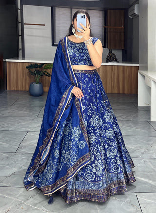 Blue Chaniya Choli for Navratri