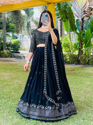 Pure georgette lehenga choli with dupatta price