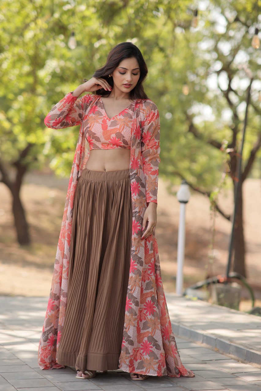 Being Colour Lehenga With Shrug