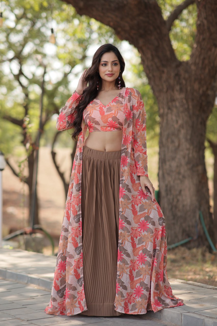 beautiful  Shrug With Lehenga For Women
