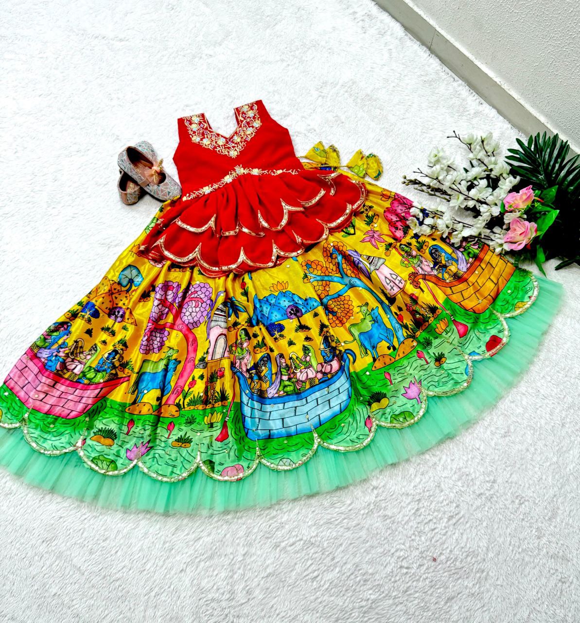 Yellow Lehenga for Baby Girl
