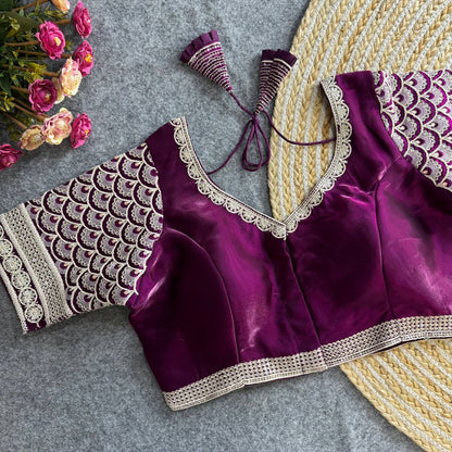 Wine color jimmy choo blouse for women