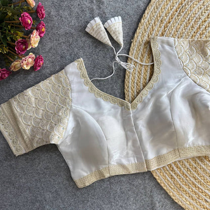 White color jimmy choo blouse online