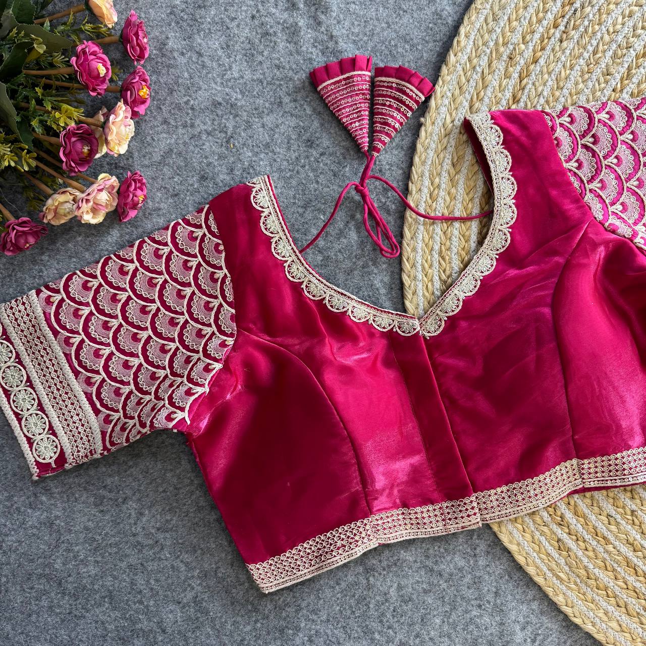 Pink color jimmy choo blouse