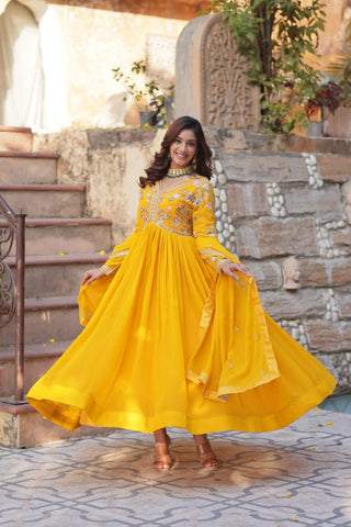 yellow gown for women usa