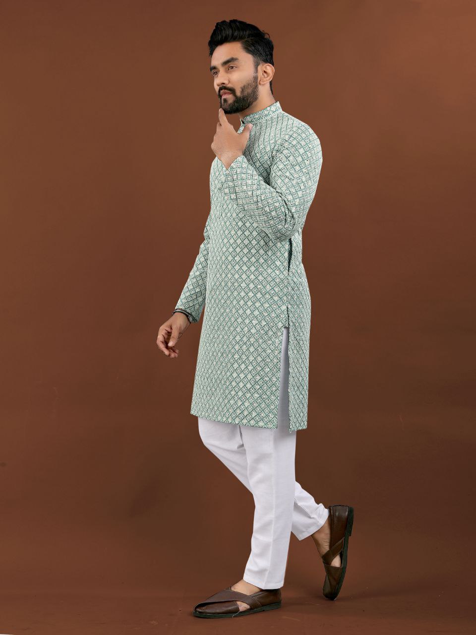 Ethnic wear rayon mens kurta in UK