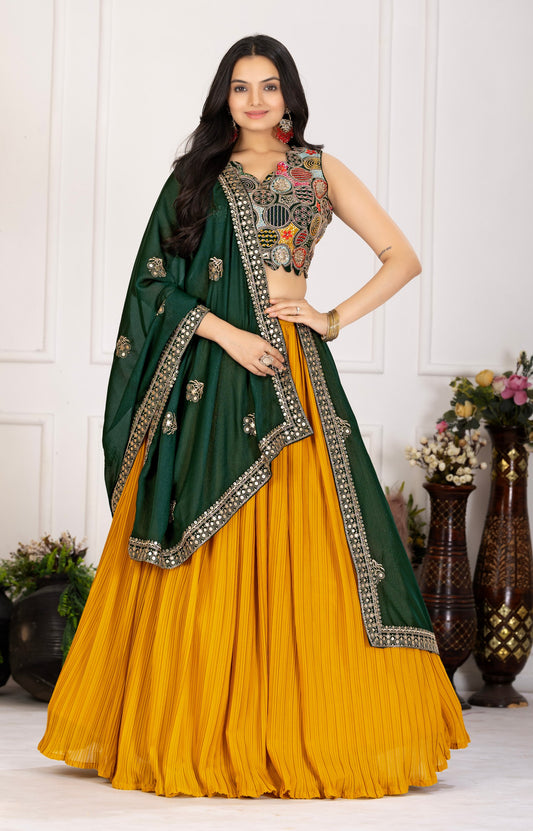 Yellow Lehenga Choli for Haldi
