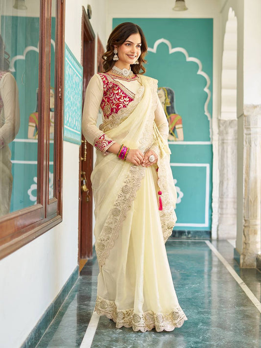 Pink colour Saree for wedding
