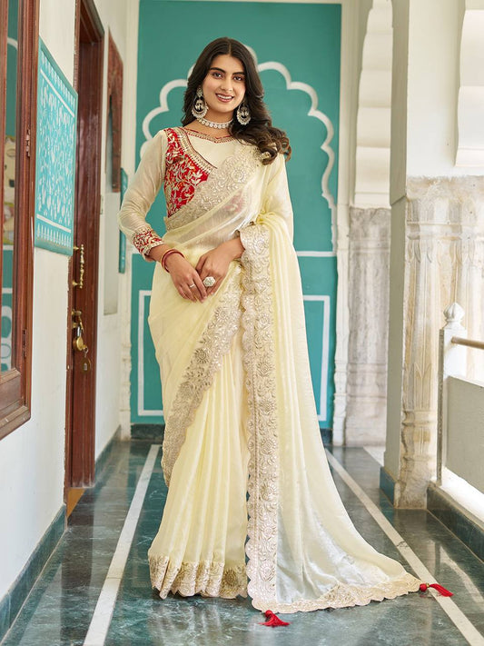 Wedding wear red color saree UK