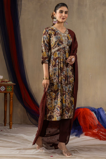 Wedding wear maroon color salwar suit