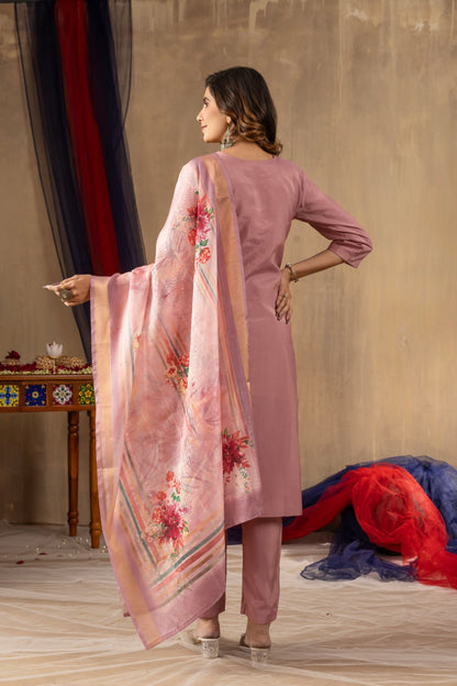 Onion color shimmer gold silk salwar suit for women price
