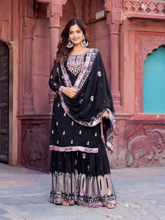 Black sharara for Wedding
