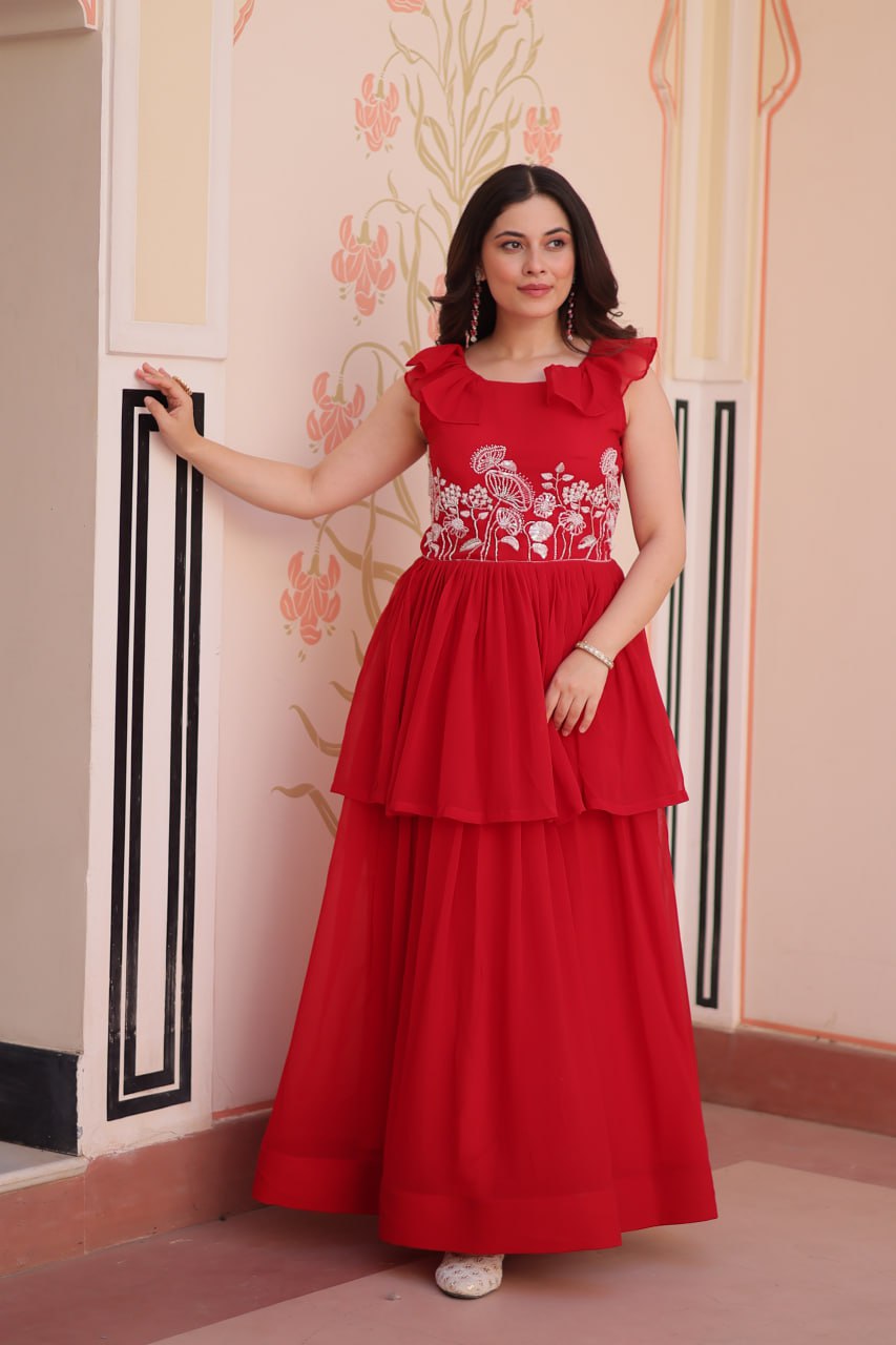 Red Anarkali Bridal
