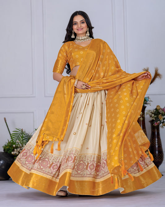 Yellow Lehenga Choli for Haldi
