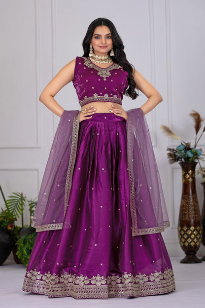 Wine color jimmy choo lehenga choli for women price

