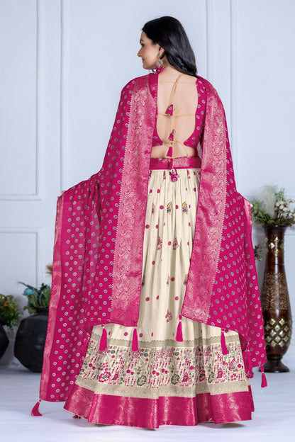 Pink color lehenga choli online shopping
