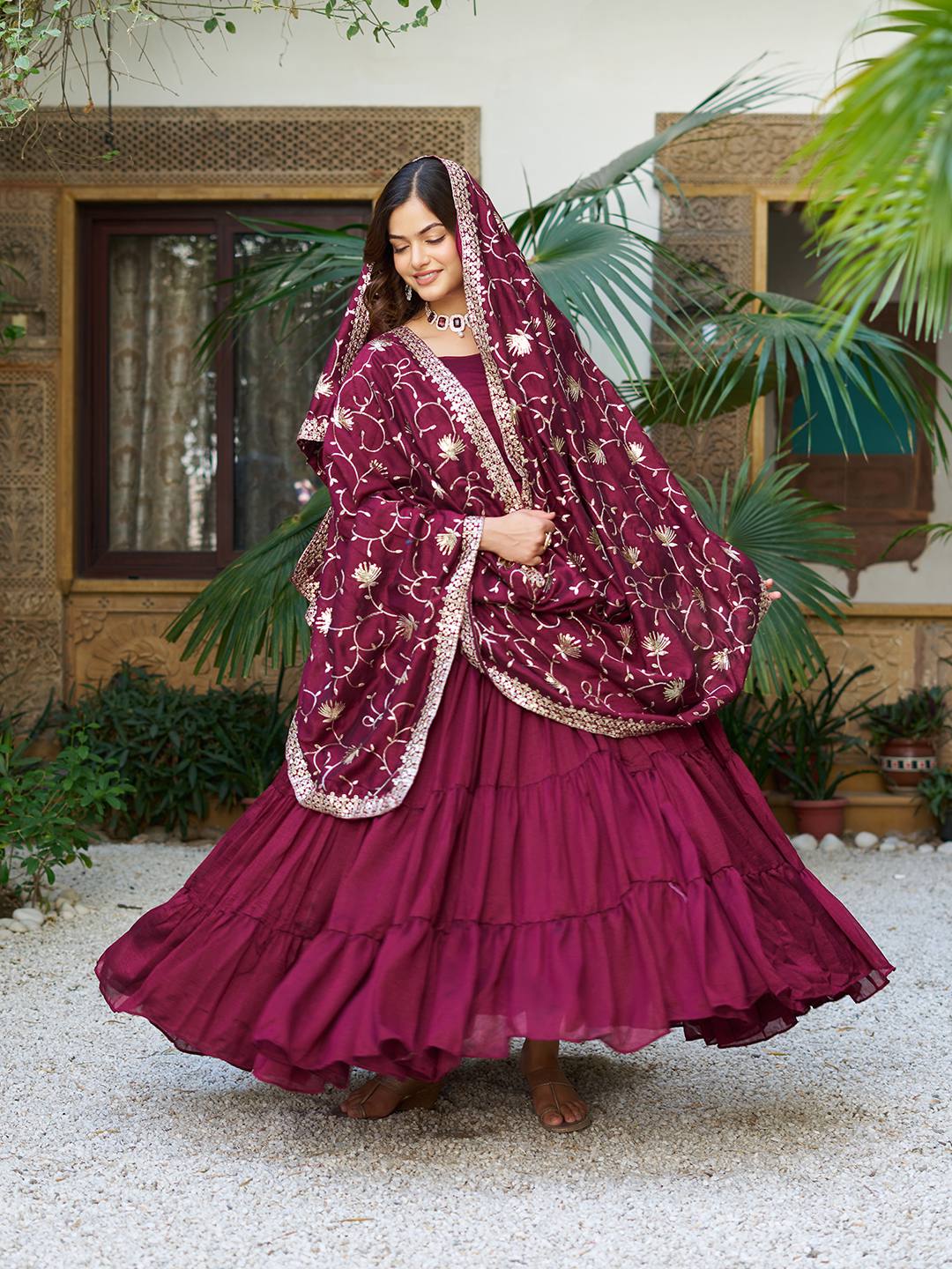 Indian traditional gown for party