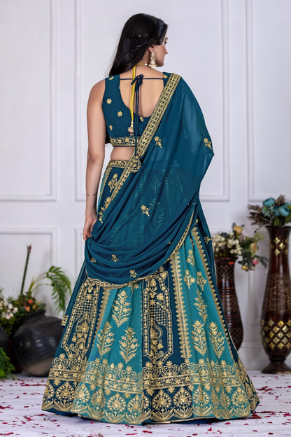 Designer traditional georgette lehenga choli 