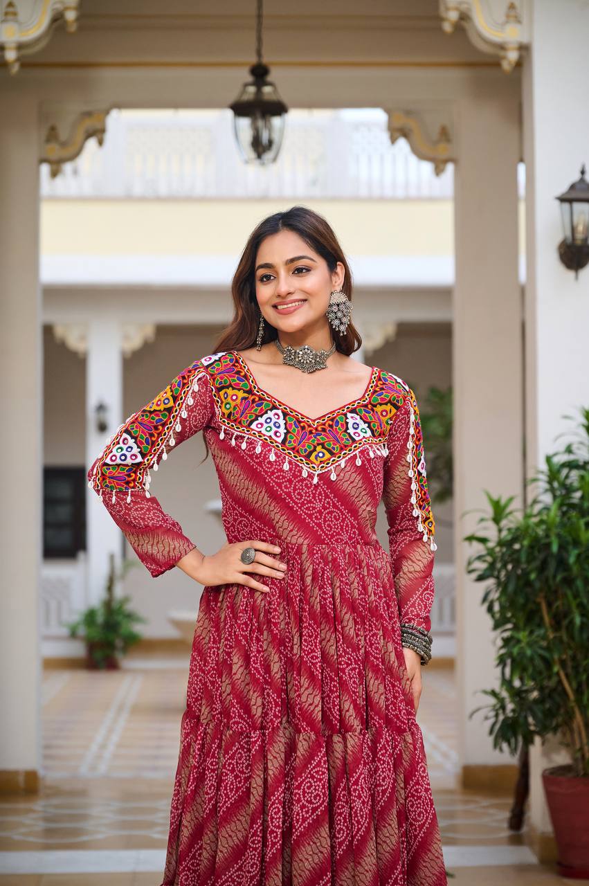 Red traditional Dress for Women
