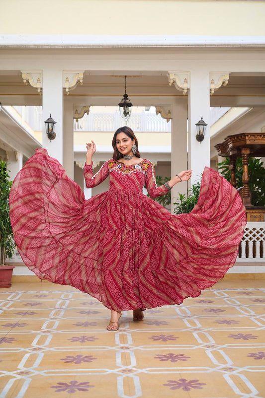 Red Gown party Wear