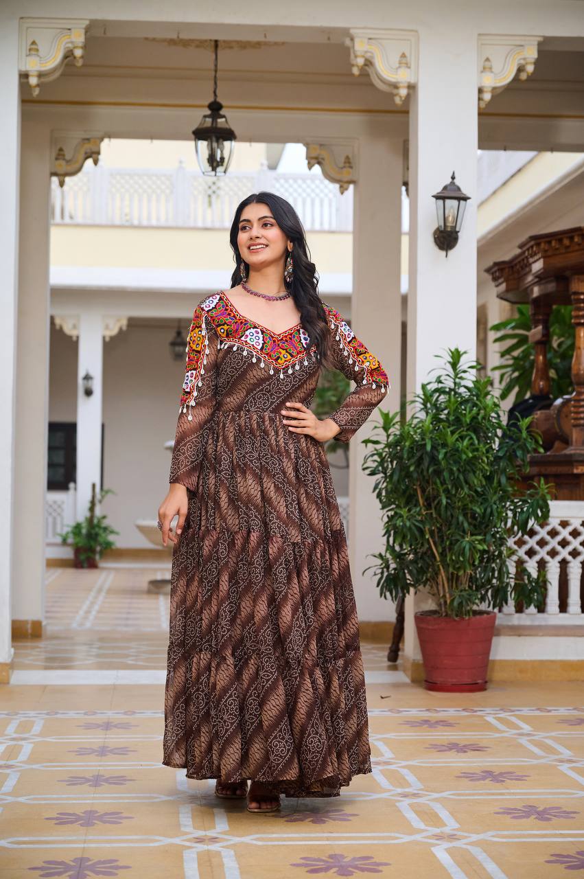 Georgette Gown Party Wear
