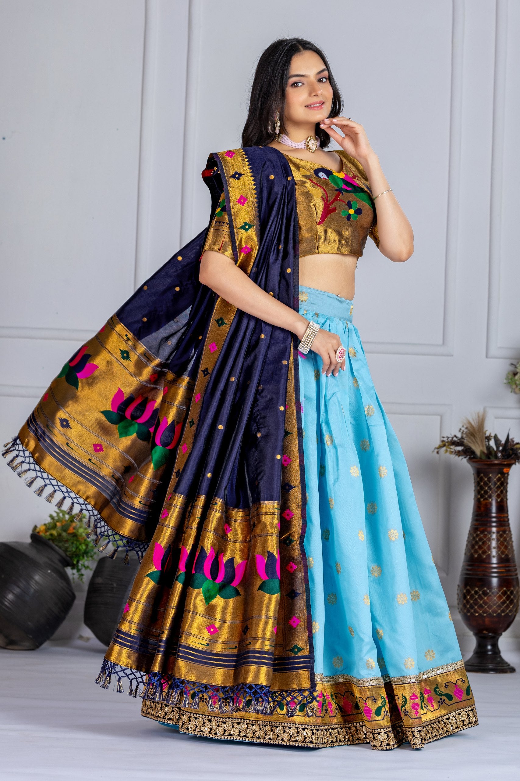 wedding sky blue lehenga choli usa uk