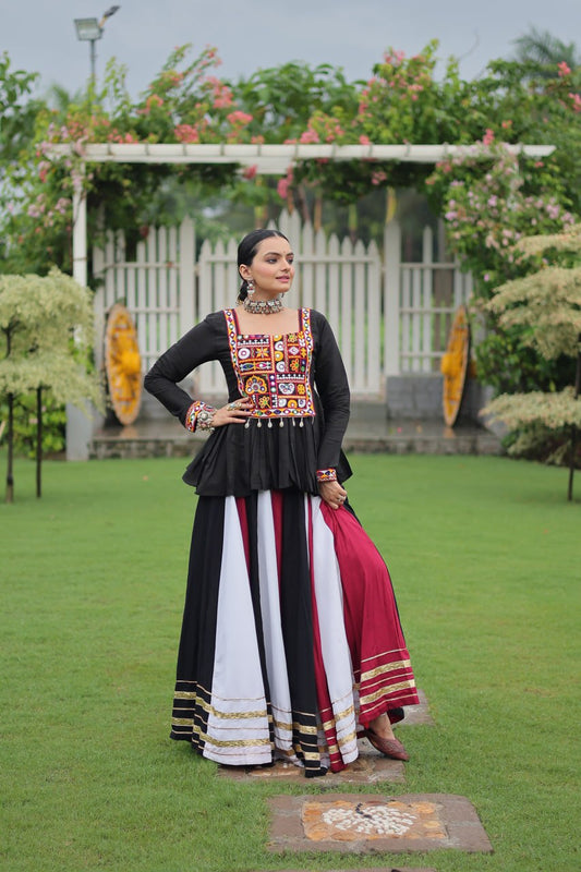 Multi color navratri lehengas