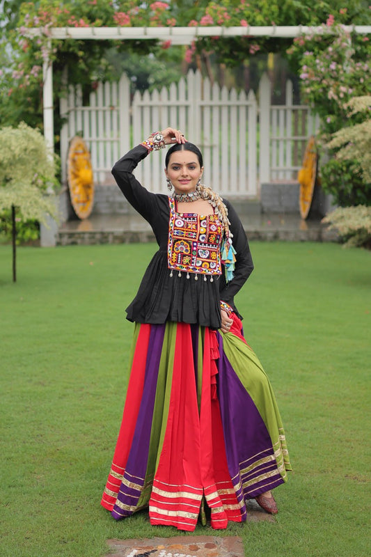 Navratri wear women lehenga with top online
