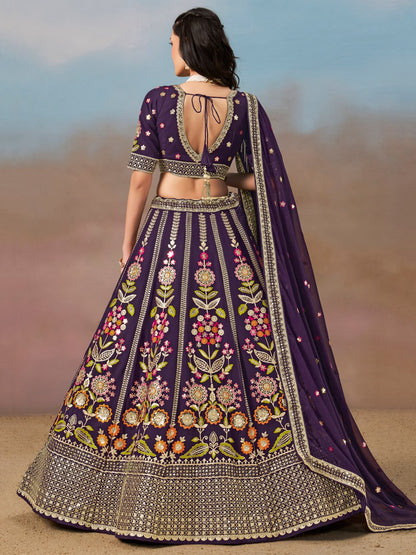 purple ready to wear lengha choli etsy ragthm online usa