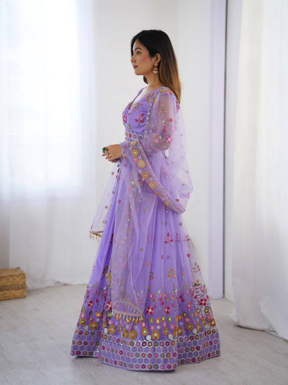 Light purple lehenga Bridal
