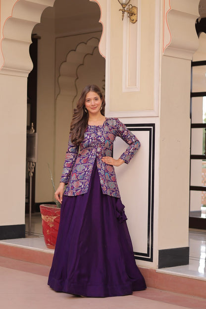 Purple lehenga choli for women online
