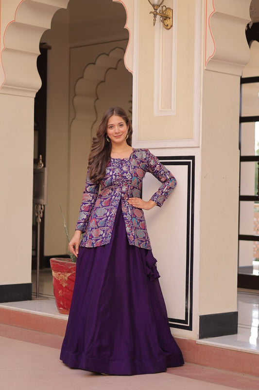 Purple lehenga choli for women online
