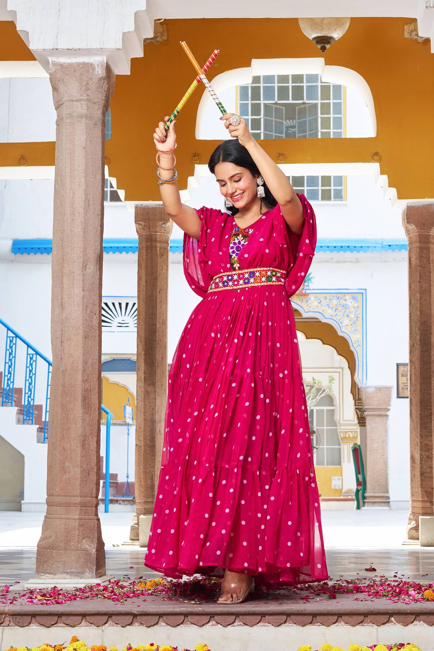 Elegance georgette long gown