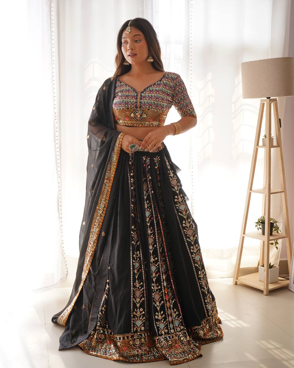 black usa lehenga choli ragthm