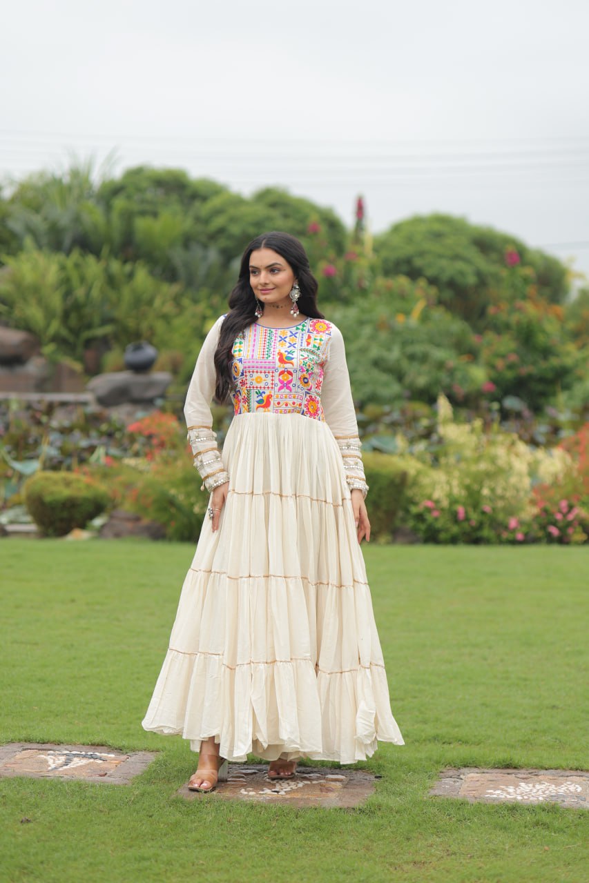 Navratri wear cotton gown